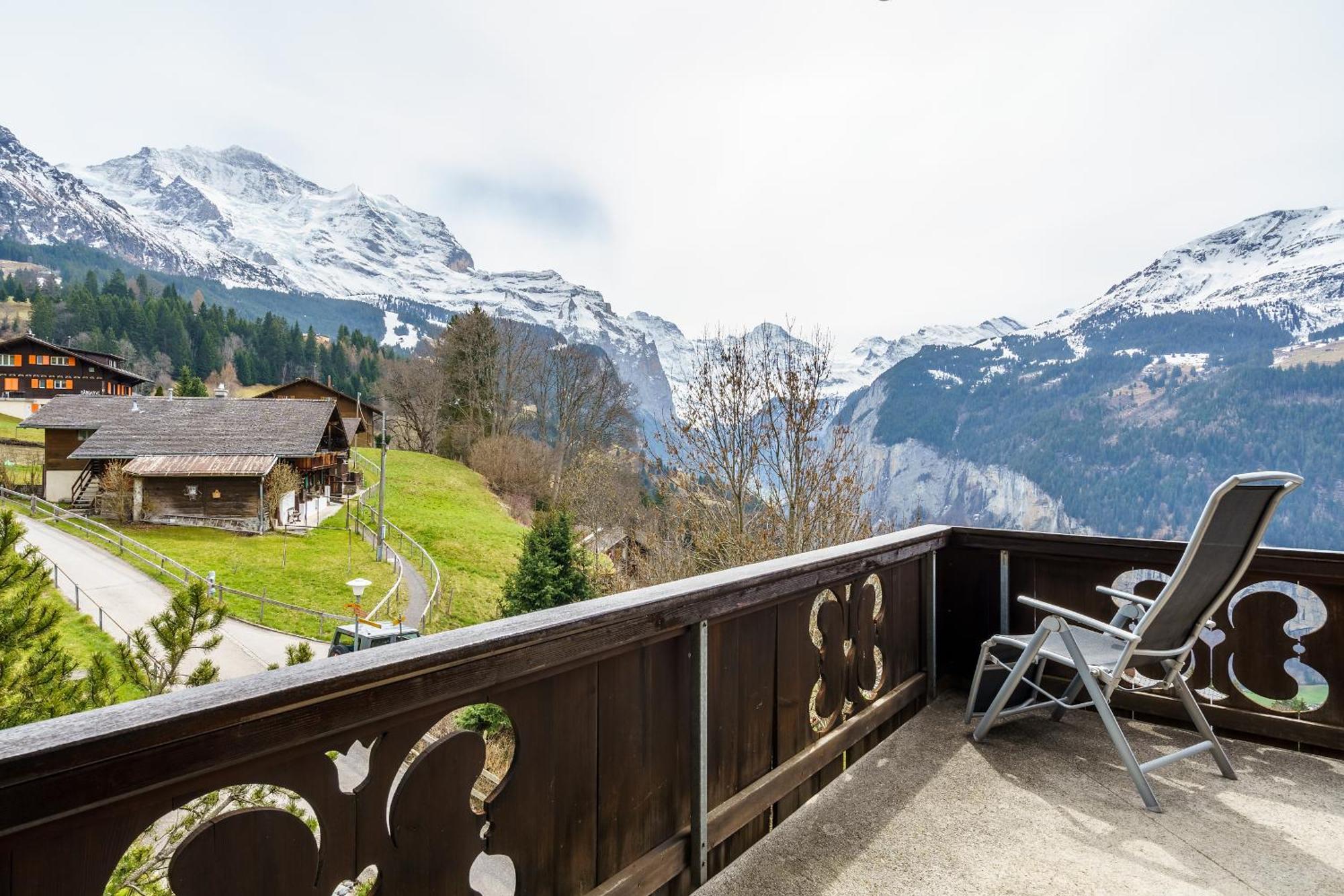 Chalet Bergkristall Wengen Exteriér fotografie